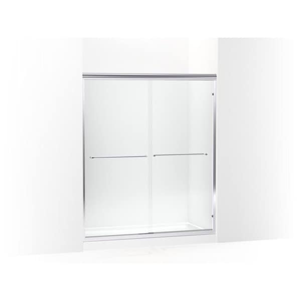 Finesse Frameless Sliding Shower Door 54-5/8"-59-5/8" W X 70-1/16" H